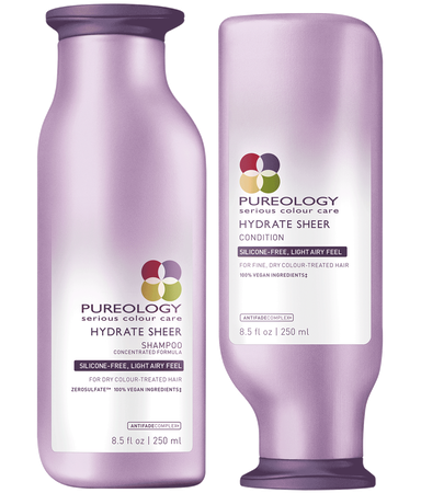 Transcend pengeoverførsel kompression Pureology Hydrate Sheer Shampoo and Conditioner
